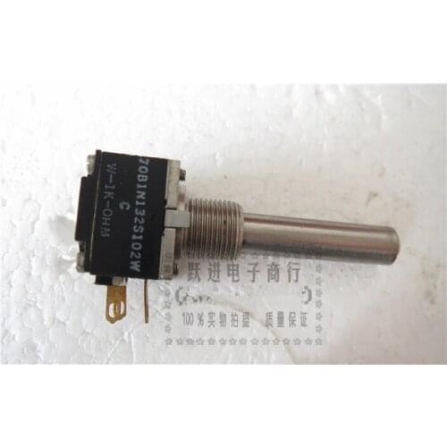 Original new 100% W-1K-OHM 1K single gold foot potentiometer handle 38mm long round handle (SWITCH)