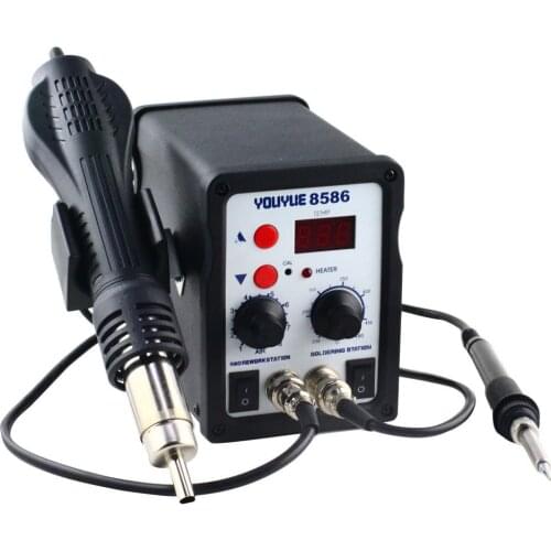Youyue 8586 Soldering Stations AC 110 V / 220 V 700 W SMD Rework Soldering Station Hot air gun soldering iron free shipping