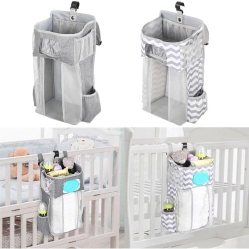 Baby Crib Hanging Storage Bag Diaper Nappy Organizer Cot Bed Infant Essentials Kids Bedding Set