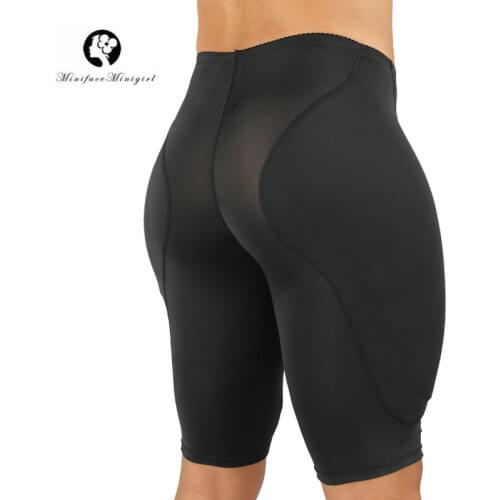 Men Body Shaper Waste Trainer Butt Lifter Thigh Trimmer Compression Shorts Sponge Padded Strong Shaping Underwear Modeling Waist