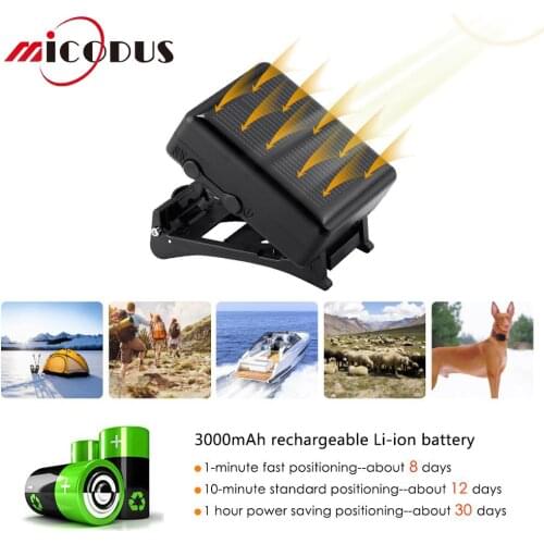 Solar GPS Tracker Pet Cow Locator GPS Pet Tracker Waterproof Long Standby Tracker For Cow Sheep SOS Alarm Lifetime Free Web APP