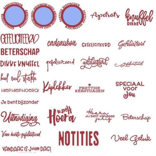 Special Dutch Letters Cutting Dies Stencil DIY Card Album Embossing Crafts Scrapbooking Template New Dies For 2019