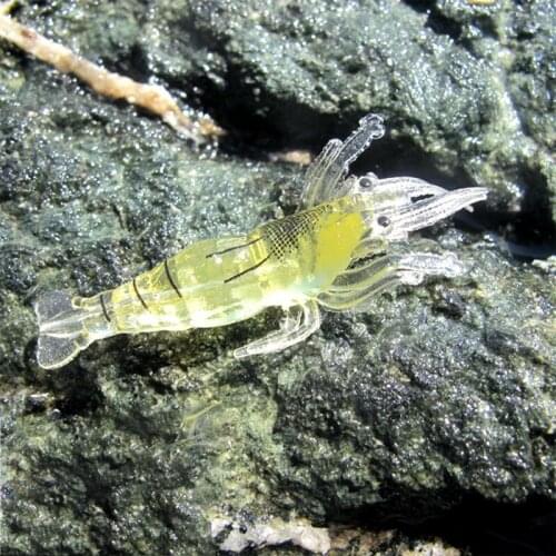10Pcs Artificial Fishing Lure Bionic Shrimp Soft Bait Fishing Tackle Lifelike Fishy Smell Pesca Lures