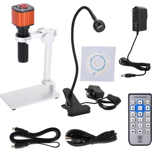 16MP Microscope Camera Kit 4K FHD 60FPS HDMI USB 1600W Digital Microscope Industrial Camera with SONY Sensor for PCB CPU Repair