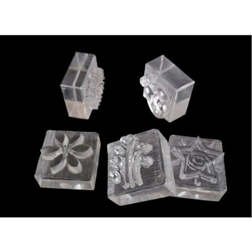 20 and 25mm no handle mini custom acrylic soap stamps mold for handmade soap making 600 designs