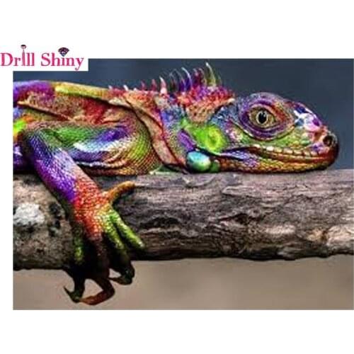 Diamond Embroidery Diy Diamond Painting Cross Stitch Kits Diamond Mosaic Lizard Full Square Diamond Embroidery