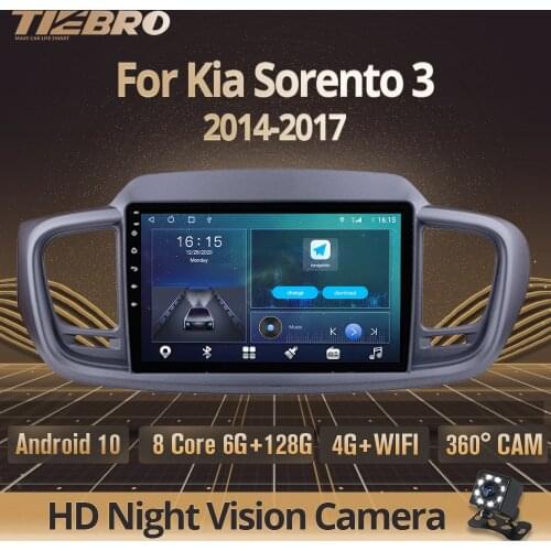 2DIN Android 10 Car Radio For Kia Sorento 3 2014-2017 GPS Navigation Stereo Receiver Car Audio Stereo Player DSP Auto Radio IGO