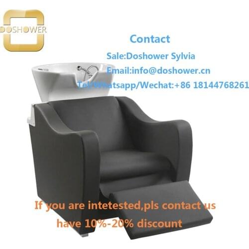 Barbar salon equipment with flat shampoo bed for electric shampoo chair with heater