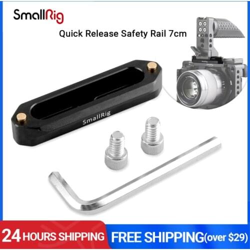 SmallRig DSLR Camera Quick Release Safety Rail Nato Rail 7cm Long For Nato Handle EVF Mount Support -1195