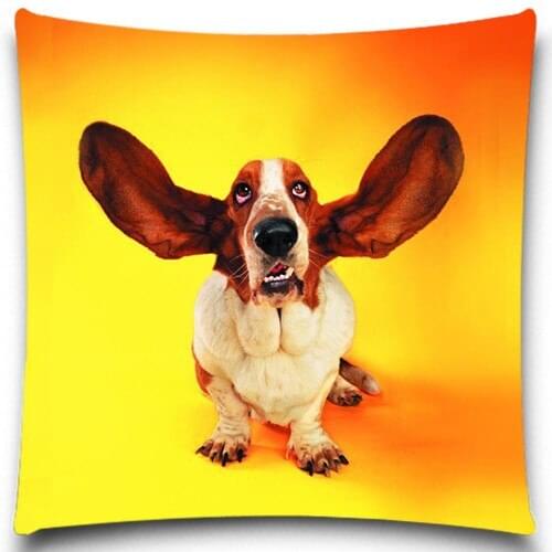 Long ear puppy Pillows Case Cotton Polyester Sofa Car Cotton Cushion Cover Creative Decoration 5 size 9 style