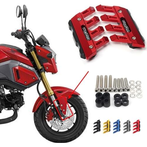 For Honda Grom 125 GROM125(MSX125)Motorcycle Mudguard Front Fork Protector Guard Block Front Fender Anti-fall Slider Accessories
