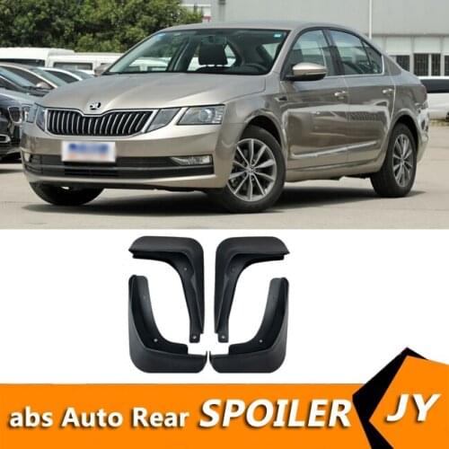 For Skoda Octavia 2017-2019 Mudflaps Splash Guards Front With color and rear Mud Flap Mudguards Fender Modified special