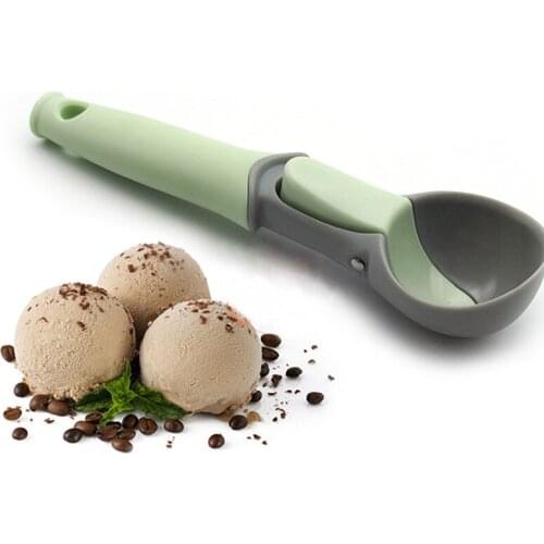 Food Grade Watermelon Tools Plastic Ice Cream Spoon Fruit Spoons Melon Baller Spherical Shape Ice Ball Maker Kitchen Accessories