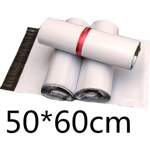 Hot Sale 50*60cm White Express Bag Poly Mailer Mailing Bag Envelope Self Adhesive Seal Plastic Bag