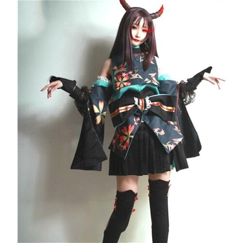 Kyuuketsuhime cosplay costume anime SR Onmyoji cosplay costume harujuku kimono set Kyuuketsuhime Cos halloween clothes for women
