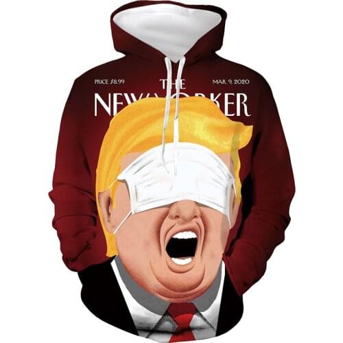 The Boss Trump 3D Hoodie Men Sportswear Tracksuit Pullover Hoody Tops Casual Hooded Sweatshirt