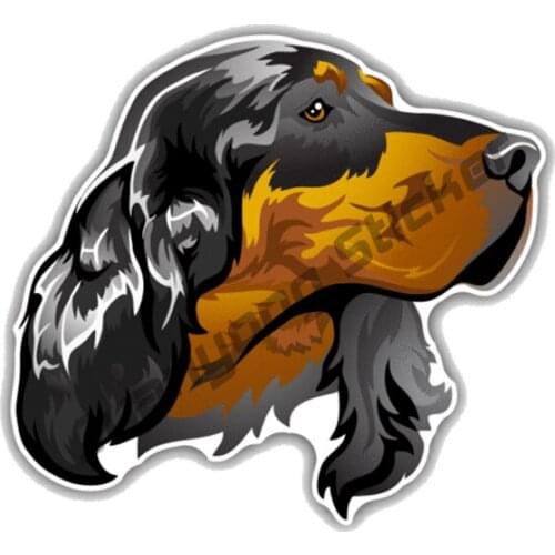 Dog Breed Scottish Setter Creative Car Sticker for Bumper Window Truck Window Scratch-Proof Exterior Creative decals PVC13x12cm