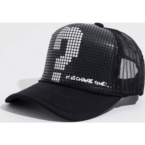 2020 new summer quick-drying breathable baseball cap men snapback ladies sun hat bone question mark cap graffiti baseball cap