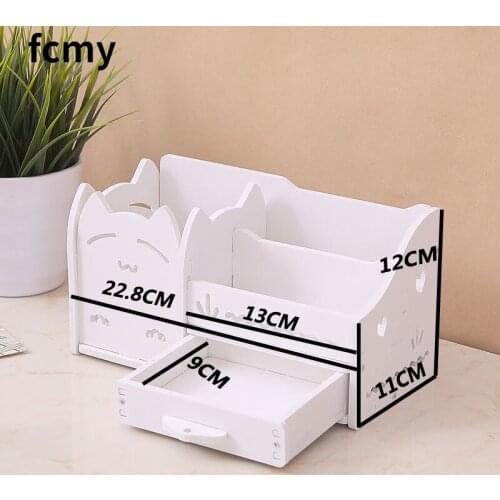 Office Organizer Drawer Creative Multifunctional Office Table Pen Holder Cute Living Room Desktop Ornament Cosmetic Storage Box