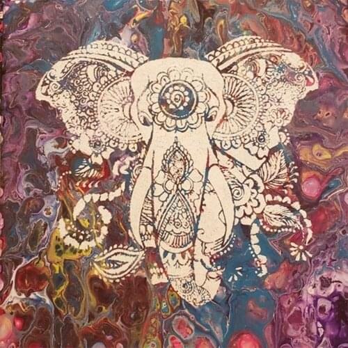 PET White Mandala Mold Mandala Stencil Painting Template Handmade Drawing Fabrics Paper Crafts Reusable Walls Embossing Metal