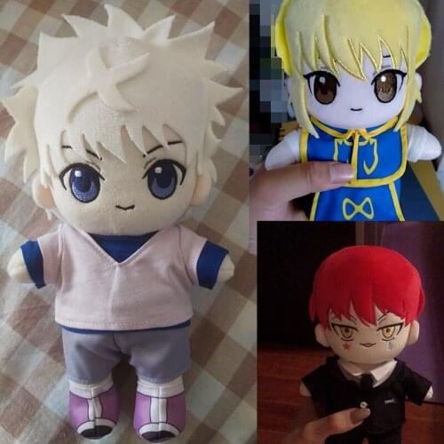 HUNTER X HUNTER GON·FREECSS Killua Zoldyck Kurapika Plush Doll Figure Stuffed Toy With Clothes 20cm Cute Cosplay Fan Xmas Gift