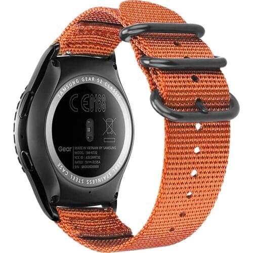 20mm 22mm watch band for Samsung Galaxy watch active 2 40mm 44mm nylon strap bracelet for Galaxy 46 42mm Amazfit Bip Wriststrap