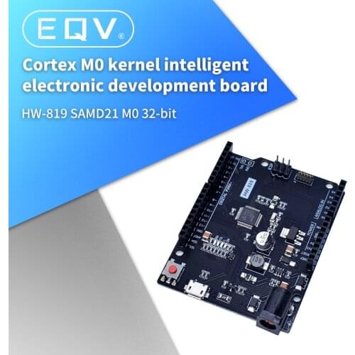 SAMD21 M0. 32-bit ARM Cortex M0 core. Compatible for Arduino Zero Development board