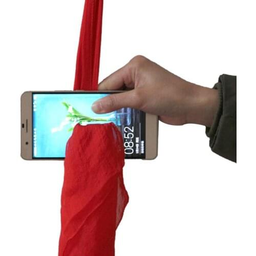 Silk Towel Cross Through Cellphone Stage Performance Magic Prop Tool Joke Toy Stree Magic Toys