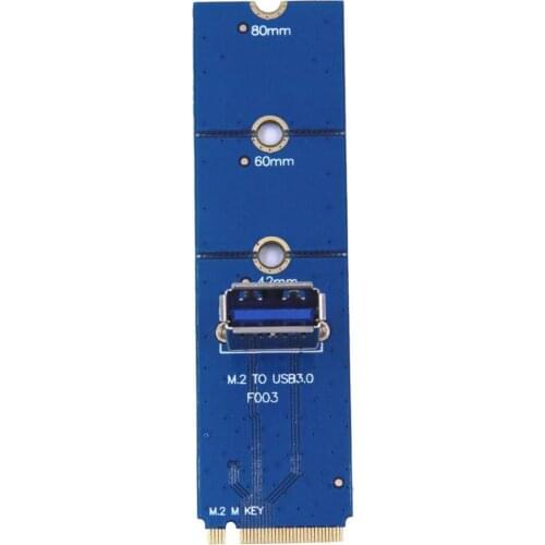 Plug Play Adapter M.2 NGFF to USB 3.0 PCI-E X4 Converter Card for Miner