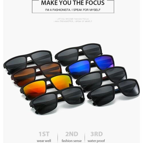 Men Elastic Black Sports Lightweight Driving Fishing Polarized Sunglasses Unisex Vintage Sun Glasses Famous Brand Sunglasses