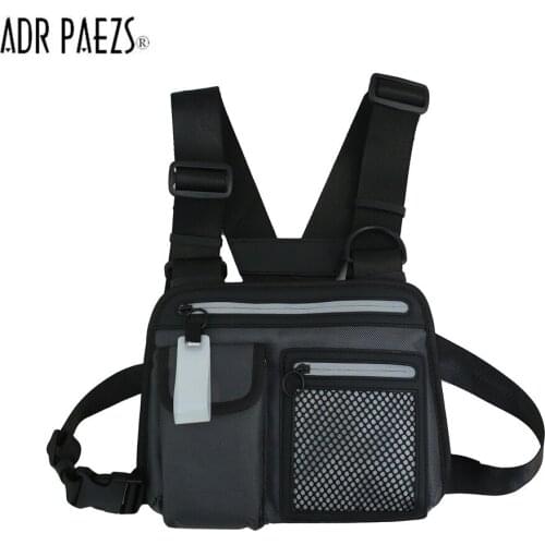 Tactical Functional Chest Bag for Woman vest Chest Rig Bags Unisex Trend Tooling Hip Hop Vest Waist Bag Chest Pack Kanye West