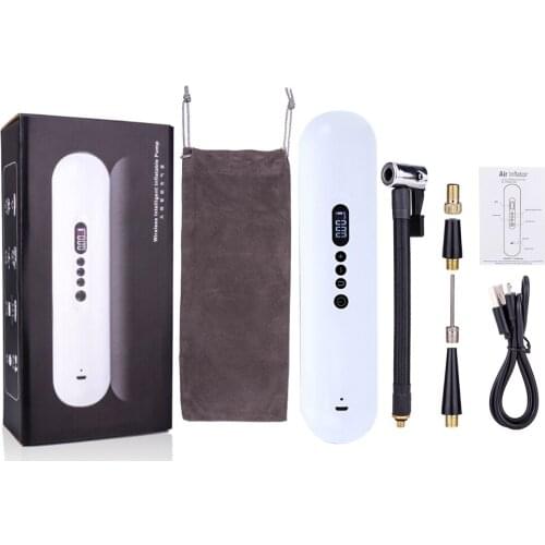 Bike Electric Inflator Bicycle Cycle Air Pressure Pump Rechargeable Cordless Tire Pump MTB Road Basketball Car Tyre Air Inflator