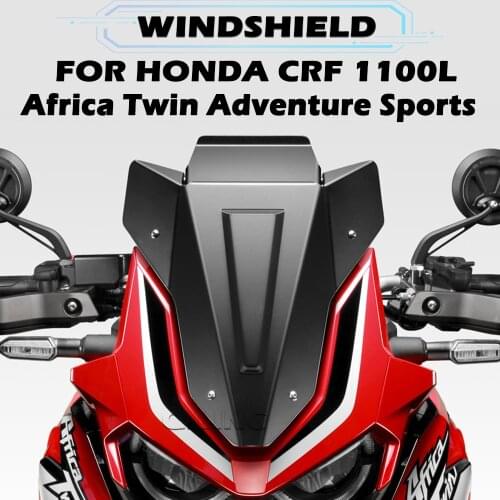 For Honda CRF1100L CRF 1100 L Africa Twin Adventure Sports Motorcycle Windscreen Aluminum Windscreen Wind Shield Deflectore