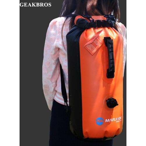 30L Swimming Backpack Waterproof PVC Rafting Storage Dry Bag Sack Canoe Kayak Drifting Diving Outdoor Sport Shoulder Backpack