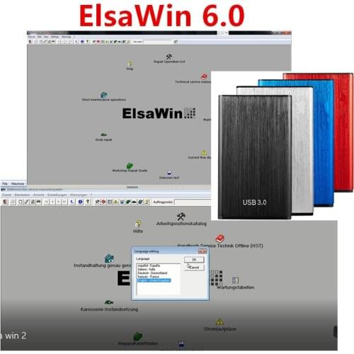 High quality ELSAWIN 6.0 Newest version Auto repair software for A-udi for V-W for ELSA WIN V6.0 remote install