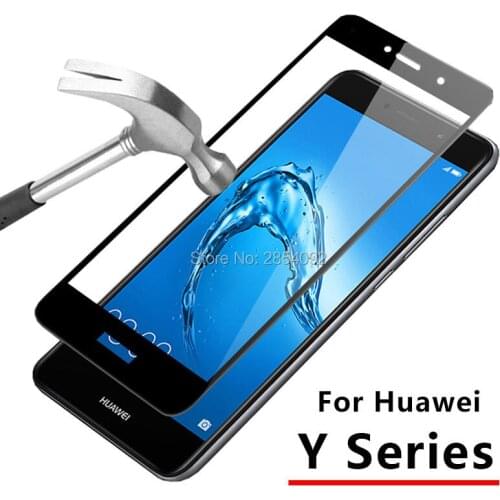 Protective Glass For Huawei Y3 2017 Y5 Y7 Y6 Pro Tempered Glas Screen Protector On Y 3 5 6 7 3y 5y 6y 7y Y6pro 2017 Protect Film