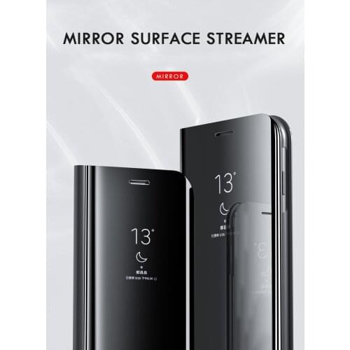 Mirror Surface Sleep / Wake Function Protective Case For Samsung Z Fold 3 5G Stand Holder Cover For Galaxy ZFold3 ZFold 3 Coque