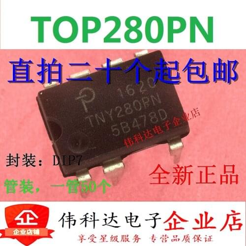 10pcs/lot Tny280pn Tny280 Power Supply Chip Dip-7 Original Brand New Dip-7 Direct Plug
