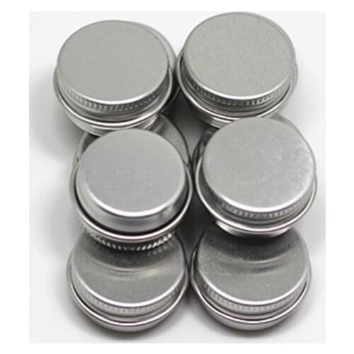 10ps High Quality 5g Empty Aluminum Pot Jars Cosmetic Containers With Lids Eye cream hair conditioner Tin Jar Pot Cosmetic Meta