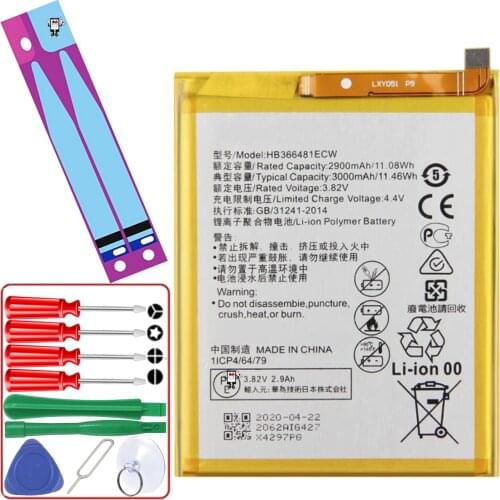Battery for Huawei P8 Lite, P9 P20 Honor 9 P10 Lite, Mpn Original: Hb366481Ecw