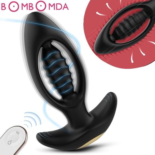 Anal Vibrator for Man Wireless Remote Control Silicone Butt Plug for Gay Plug Sex Toy for Woman Adult Products Prostate Massager