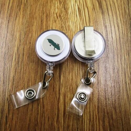 Axolotl ID Badge Reel for Docter Nurse Teacher Student retractable recoil id badge holder work fun