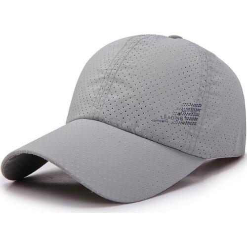 2021 New Men Women Summer Baseball Cap Quick Drying Hats Unisex Breathable Sport Snapback Hat