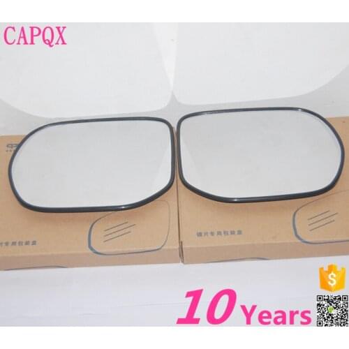 CAPQX 2PCS sub-assy rearview mirror glass Clear Rear View Mirrors lens For HONDA CIVIC CIIMO 2006 2007 2008 2009 2010 2011