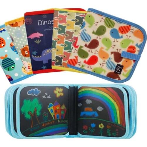 Baby Toys Drawing toy Drawing Board Book Magic Pen Painting Coloring Book Blackboard Painting Kids Learning Educational Toy