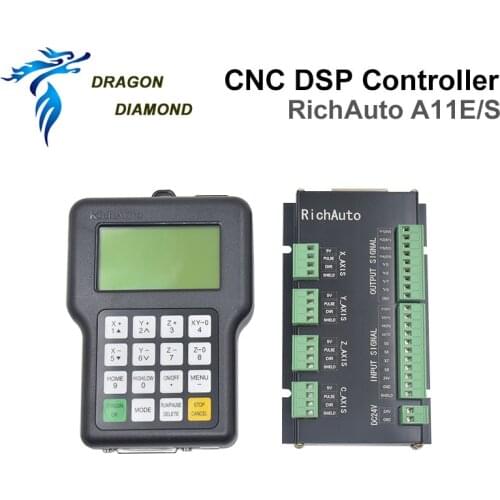DRAGON DIAMOND DSP RichAuto A11E/S CNC Controller 3 Axis USB Controller Remote for CNC Router Control System