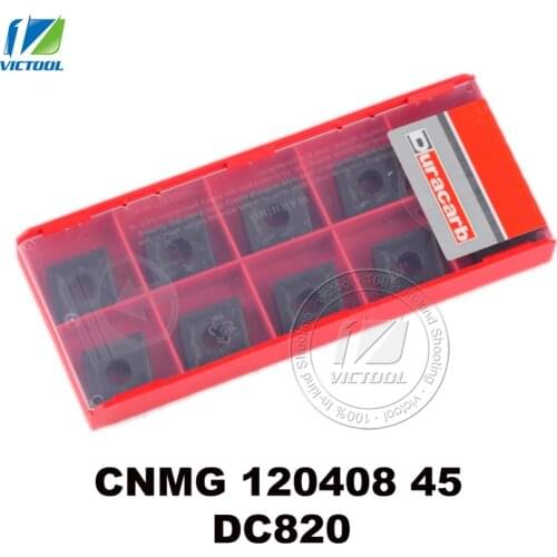Duracarb CNMG120408 -45 DC820 for semi-finishing K05 ~ K15 cast iron tungsten carbide turning insert CNC tool CNMG 120408