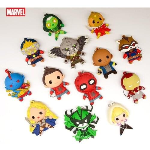 Disney Guardians Of The Galaxy 2 Star Lord Rocket Gamora 7cm PVC Collectible Toy Mini Action Figure Doll Toys model for children