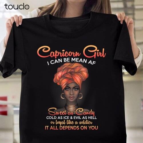 Capricorn Queen I Can Be Mean January Gift Unisex T-Shirt For Birthday Girl