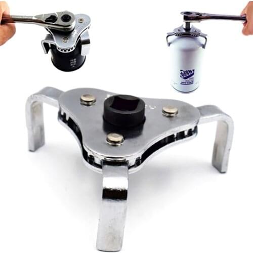 Car Oil Filter Wrench Stainless Steel Two Way Auto Car Oil Filter Spanner Tool Drive Removal Hand Tools 54-116mm Working